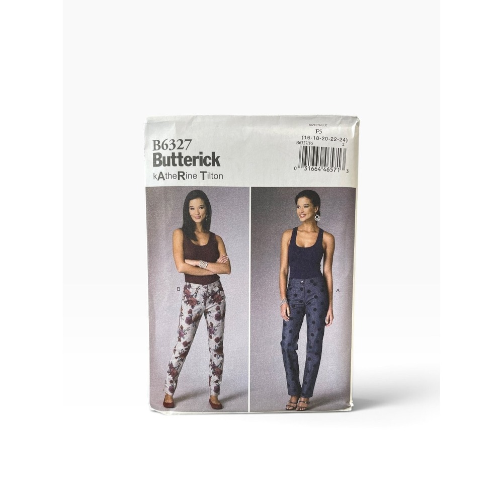 Butterick Sewing Pattern Women Size F5 16-24 Katherine Tilton Pants Tank B6327
